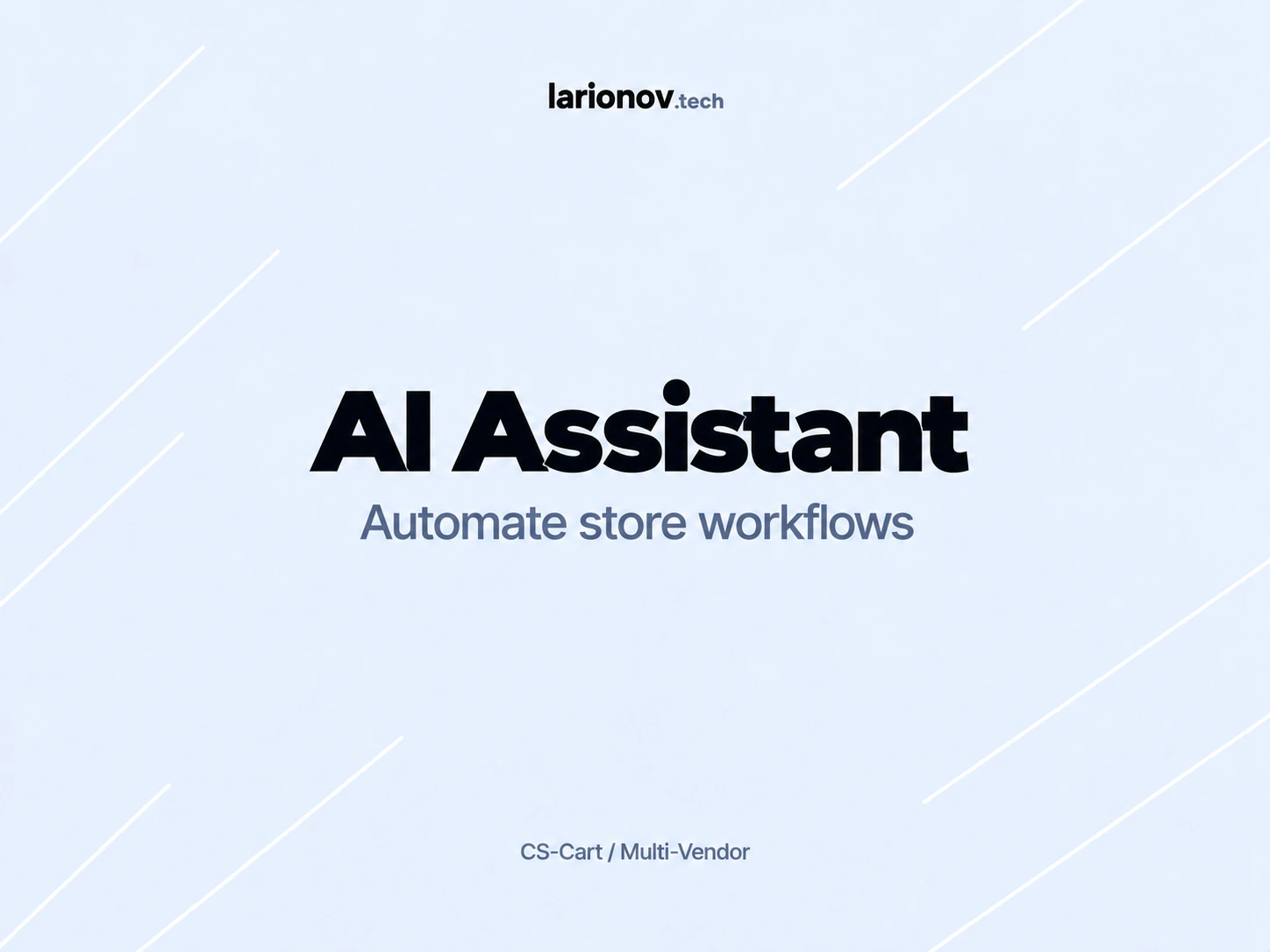 Versatile AI assistant for CS-Cart